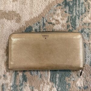 Fossil Metallic Gold Wallet